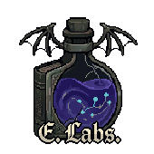 PixelLab generated E. Labs wordmark concept
