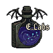 PixelLab generated E.Labs wordmark concept
